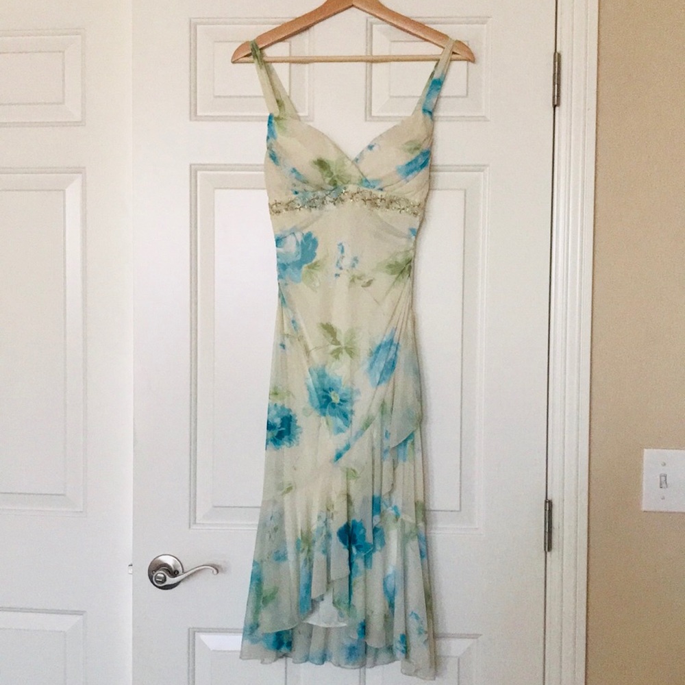 City Triangles Ivory Floral Dress